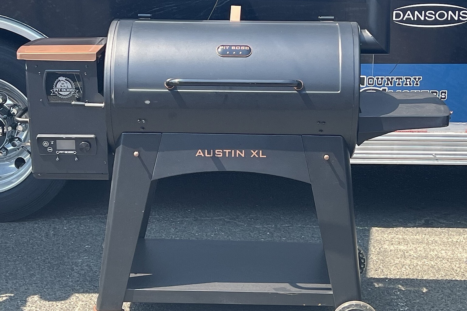 A Pit Boss Austin XL pellet grill outdoors; an editorial equipment photograph, not our test unit.