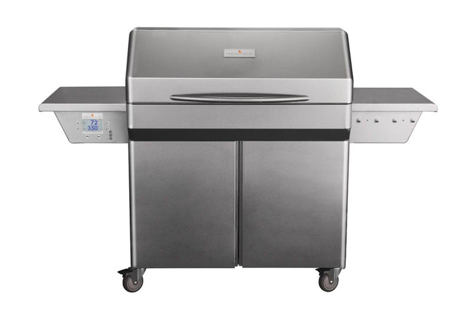 A Memphis pellet grill shown in a manufacturer-style equipment photograph.